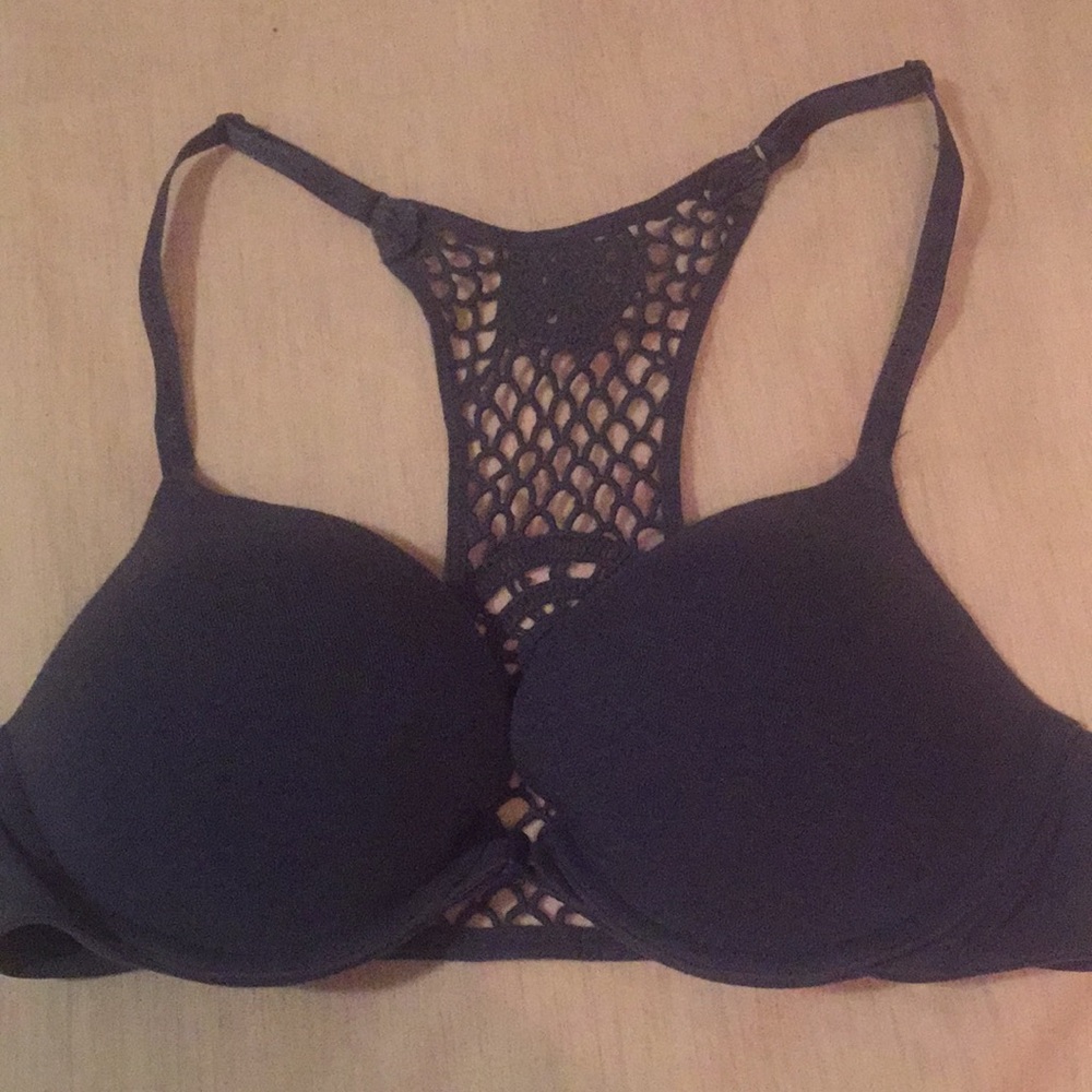 Victoria’s Secret Blue Crochet-back Push-Up Bra